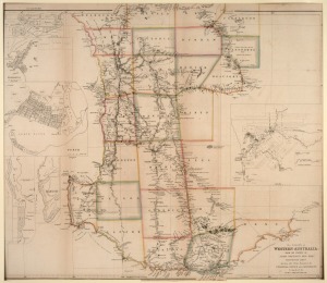 325 · JOHN ARROWSMITH (1790-1873) "The Colony of WESTERN AUSTRALIA; from the Surveys of John Septimus Roe Esqr. Surveyor Genl. And from other Official Documents in the Colonial Office and Admiralty." [London: 35 Essex St., Strand; 1st October 1839]; mounted 75 x 81cm overall; light hand-colouring to boundaries.