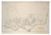 WILLIAM SLIGHT & ARTHUR EVERETT, "Victoria Mining Districts, Mining Divisions & The Gold Fields", engraved by William Slight for John MacGregor, Minister of Mines, and published 24 October 1866. ​​​​​​​Revised and corrected by Everett, 15 January 1869, 61
