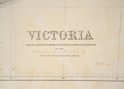 WILLIAM SLIGHT & ARTHUR EVERETT, "Victoria Mining Districts, Mining Divisions & The Gold Fields", engraved by William Slight for John MacGregor, Minister of Mines, and published 24 October 1866. ​​​​​​​Revised and corrected by Everett, 15 January 1869, 61 - 2