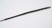 A Georgian silver toddy ladle with twisted baleen handle, 18th century, 36cm long. - 2