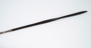 A Georgian silver toddy ladle with baleen handle, 18th century, 34cm long. - 2