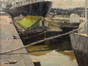 MANUEL VIDAL BARROS (1907-1976), Ribera Norte, (Boca School), oil on board, signed lower left "M. Vidal Barros", ​​​​​​​30 x 39cm, 49 x 59cm overall.