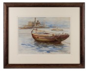 HAL WAUGH (1860-1941), Balmain, Sydney, watercolour, signed and titled lower right "Hal Waugh, 6/1/94", ​​​​​​​25 x 35cm, 44 x 54cm overall.