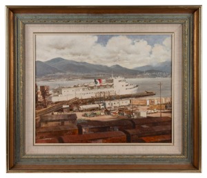 RONALD CLAYTON SKATE (1913-1991), Ocean Bound, oil on board, signed lower left "Skate", 40 x 50cm, 59 x 69cm overall.