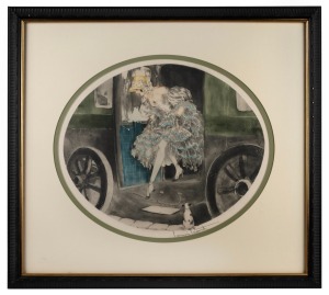 LOUIS ICART (France, 1888-1950), "1830", aquatint etching, signed lower centre "Louis Icart", 40 x 45cm, 63 x 70cm overall.