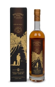 HELLYERS ROAD single malt 16 year old Tasmanian whisky, single cask release (61.5%), bottle number 170/185 Master Series, cask no. 3058.05 in original box of purchase, 700ml