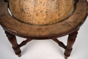 SMITH'S 16" antique celestial globe, library table model on turned mahogany stand, 19th century, 58cm high overall. - 4