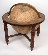 SMITH'S 16" antique celestial globe, library table model on turned mahogany stand, 19th century, 58cm high overall. - 6