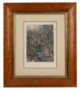 JOHN SKINNER PROUT (1805-1876), A Fern Tree Valley, hand-coloured engraving, 22 x 16cm, 41 x 35cm overall.