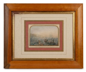 GEORGE BAXTER (1804-1867), I.) Landing Of Her Majesty In Ireland, II.) Cape Wilberforce, Australia, colour-lithographs, the larger 34 x 42cm overall.