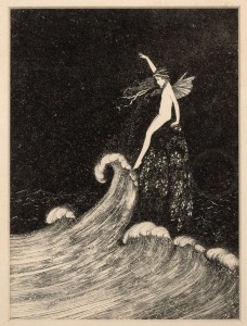 IDA RENTOUL OUTHWAITE (1888-1960), two framed fairy prints, ​​​​​​​the larger 41 x 36cm overall.