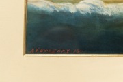 ARTHUR VICTOR GREGORY (1867-1957), (schooner in Port Phillip), watercolour, signed lower left "A.V. Gregory, '18", 32 x 53cm, 63 x 84cm overall. - 4