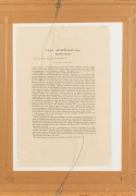 JOHN GOULD (1804-1881), Sula Australis (Australasian gannet), hand-coloured lithograph, ​​​​​​​descriptive page affixed verso, 34 x 51cm, 56 x 72cm overall. - 3