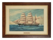 ALFRED DUFTY (1858-1924), Hippalos, watercolour, signed lower right "A. Dufty", ​​​​​​​35 x 55cm, 57 x 77cm overall. - 2