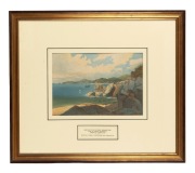 NICHOLAS CHEVALIER (1828-1902), Refuges Cove, Wilsons Promontory, 1865, chromolithograph, printed by S. Troedel, Melbourne, 22 x 32cm, 53 x 61cm overall. - 2