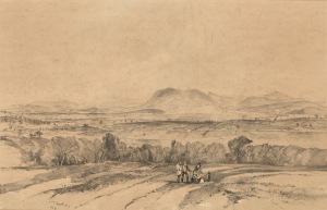 JOHN SKINNER PROUT (1805-1876), New Town Mount Direction, (Van Diemen's Land), lithograph, titled lower centre, 27 x 42cm, 48 x 59cm overall.