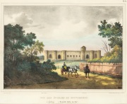 LOUIS AUGUSTE DE SAINSON (1800 -1887), Vue Des Du Gouverneur A Sydney, (Nopuvelle Galles du Sud), hand-coloured lithograph, 27 x 33cm, 58 x 65cm overall.