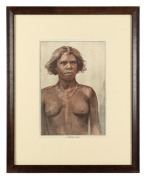 BENJAMIN EDWIN MINNS (1864-1937), A Northern Belle, colour lithograph, ​​​​​​​37 x 25cm, 62 x 50cm overall. - 2