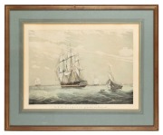 WILLIAM JOHN HUGGINS (1781-1845), H.C.S. MacQueen Off The start 26th, Jan. 1832, aquatint, 41 x 55cm, 61 x 74cm overall. - 2