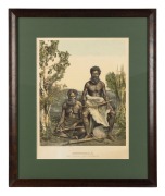 (after) JOHN WILLIAM LINDT, Aboriginals, Port Lincoln, South Australian, coloured lithograph, published by Phillip-Stephen....Sydney, 42 x 32cm, 62 x 52cm overall. - 2