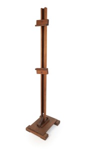 A vintage Australian hardwood picture easel, early 20th century, 184cm high.