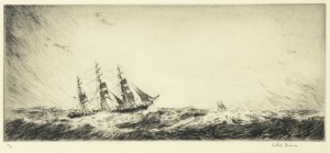 ARTHUR BRISCOE (1873-1943), Cutty Sark, etching, 24/75, signed lower right "Arthur Briscoe", 19 x 41cm, 40 x 60cm overall.