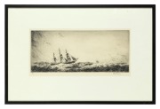 ARTHUR BRISCOE (1873-1943), Cutty Sark, etching, 24/75, signed lower right "Arthur Briscoe", 19 x 41cm, 40 x 60cm overall. - 2