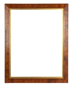 An antique Colonial Australian huon pine picture frame with gilt slip, Tasmanian origin, mid 19th century, 94 x 75cm, 79 x 60.5cm (internal size).