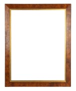 An antique Colonial Australian huon pine picture frame with gilt slip, Tasmanian origin, mid 19th century, 94 x 75cm, 79 x 60.5cm (internal size).