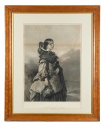 THOMAS FAED (Scotland, 1825&ndash;1900), I.) The Reaper, II.) Erin, Farewell, engraved by F. Stacpoole, both housed in period maple frames, ​​​​​​​94 x 76cm each overall. - 2