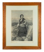 THOMAS FAED (Scotland, 1825&ndash;1900), I.) The Reaper, II.) Erin, Farewell, engraved by F. Stacpoole, both housed in period maple frames, ​​​​​​​94 x 76cm each overall. - 3
