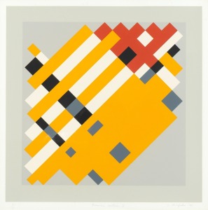 ANDREW CHRISTOFIDES (1946 - ), Geometric Variation II, screenprint, 5/33, signed and titled in the lower margin, 38 x 38cm, 68 x 68cm overall.