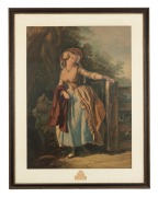 GEORGE BAXTER, The Parting Look, colour lithograph, 80 x 62cm overall. - 2