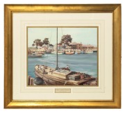 JAMES NORTHFIELD (1887-1973), Port Albert, Victoria, watercolour, signed lower right "Northfield", captioned lower centre, ​​​​​​​31 x 38cm, 56 x 64cm overall. - 2