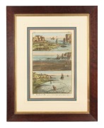 PECHE DE MER group of four antique French hand-coloured engravings of fishing scenes and techniques, 18th/19th century, 61 x 48cm each overall. - 3
