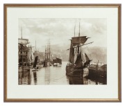 Five assorted framed prints and artworks, 19th and 20th century, ​​​​​​​the largest 44 x 55cm overall. - 2