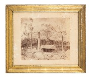 Five assorted framed prints and artworks, 19th and 20th century, ​​​​​​​the largest 44 x 55cm overall. - 5