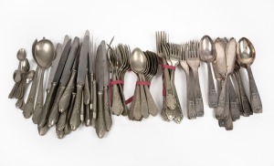 Assorted antique and vintage silver plated cutlery, (qty).