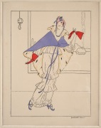 FASHION & COSTUMES group of hand-coloured engravings and coloured lithographs, mostly French including 1820s ballet and lovely Art Deco example, 19th and early 20th century, (14 plates), mounted, the largest 23 x 16cm, 44 x 36cm overall. - 5