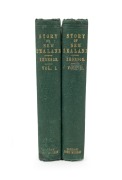 Arthur S. THOMSON, "The Story of New Zealand : Past And Present - Savage And Civilized", [London : John Murray, first edition, 1859], two volumes; octavo, original blind stamped green cloth, (2).