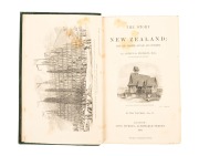 Arthur S. THOMSON, "The Story of New Zealand : Past And Present - Savage And Civilized", [London : John Murray, first edition, 1859], two volumes; octavo, original blind stamped green cloth, (2). - 2