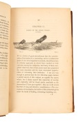 Thomas BEALE, "The Natural History of the Sperm Whale...to which is added, a sketch of a South-Sea Whaling Voyage..", [London : John Van Voorst, 1839], 393pp, plates; half calf over fabric covered boards, gilt titles and decorations to spine with 5 raised - 4