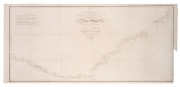 JAMES COOK (1728-1779), "A Chart of New South Wales, or the East Coast of New-Holland. Discovered and Explored By Lieutenant J: Cook, Commander of his Majesty's Bark Endeavor in the Year MDCCLXX", copper engraving by William Whitchurch, 1773, overall 38 x