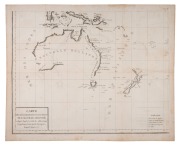 GEORGE BOFFON (1707-1788), [Nouvelle Hollande], "Carte des D&eacute;clinaisons et Inclinaisons de l'Aiguille Aimant&eacute;e Redig&eacute;e d'apr&egrave;s la Table des Observations Magnetiques Faites par les Voyageurs depuis l'Ann&eacute;e 1775", copper engraving, circa 1780, and thus show