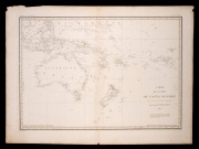 DUMONT D&rsquo;URVILLE, Jules-S&eacute;bastien and LOTTIN, Victor, "Carte de la partie de l&rsquo;Oc&eacute;an Pacifique", engraved chart dated 1833, from D&rsquo;Urville&rsquo;s Voyage de la corvette L&rsquo;Astrolabe, plate size 47 x 65cm; overall 51 x 69cm.