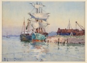 REGINALD JONES (1890-1948), Near Chichester..., watercolour, ​​​​​​​signed lower left "Reginald Jones", 13 x 18cm, 33 x 37cm overall. - 2
