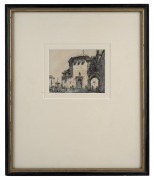 LIONEL LINDSAY (attributed), (1874-1961), The Convent Of Santa Eufemia, pencil and wash, ​​​​​​​10 x 13cm, 39 x 33cm overall.