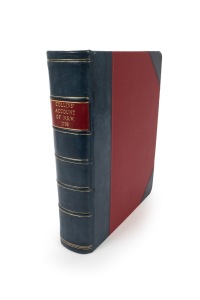 David COLLINS (1756-1810), "An Account of the English Colony in New South Wales...." [LONDON : T. Cadell Jun. and W. Davies, 1798, first edition]; xxxviii, 617pp, lacks the folding map of Botany Bay and the chart of New Zealand, but includes all engraved plates as listed. Modern half blue calf and material covered boards plus new endpapers.