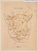 A collection of nineteen hand-coloured lithographic maps taken from William Henry Wells' "A Geographical Dictionary; or Gazeteer of the Australian Colonies" [1848]; including Camden, Bourke & Grant, Hunter, Normanby, Murray and Macquarie. All individually - 9