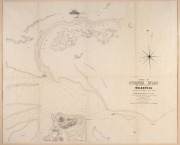 VICTORIA: "Portion of Corner Inlet Shewing the Entrance to Welshpool Surveyed by Commander Ross, 1855." lithographed at the Department of Lands & Survey, Melbourne, 1862. The town is shown with the jetty, yards for shipping cattle, and the first few town 